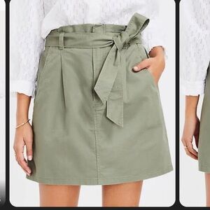 Loft Tie Waist Pocket Skirt